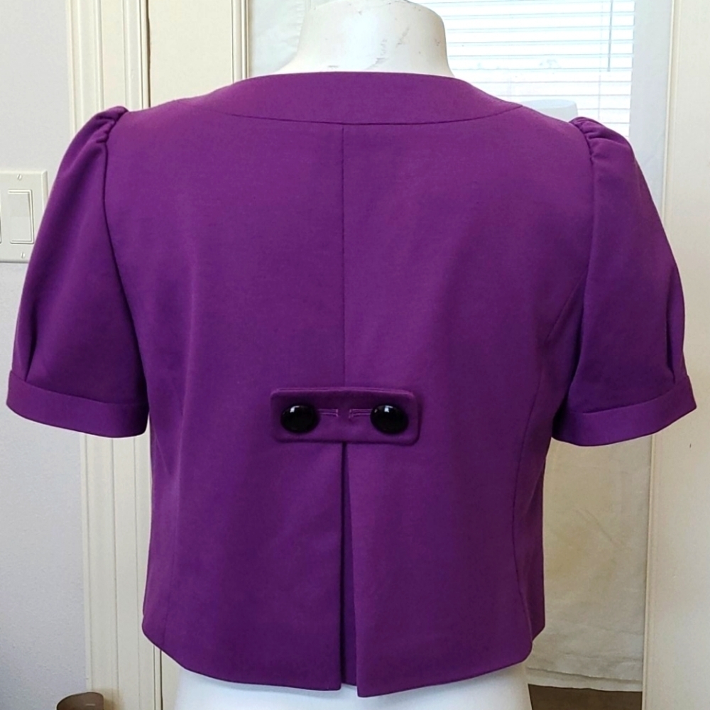 Ann Taylor Purple Bolero Shrug - Picture 3 of 4